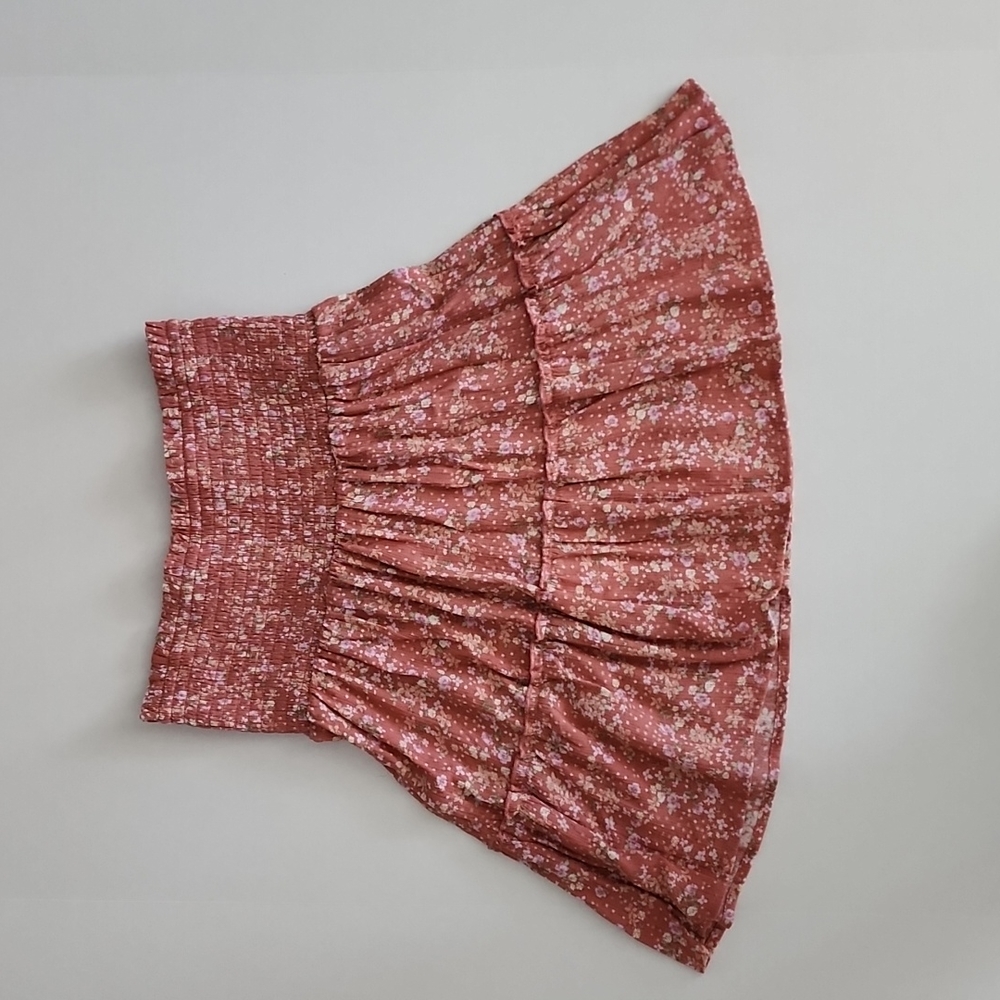 Skirt floral size S elasticized waist flowy spring summer skirt